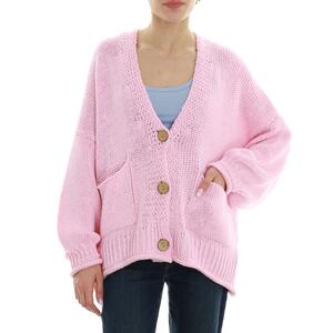 MAXI CARDIGAN HAVEONE ROSA